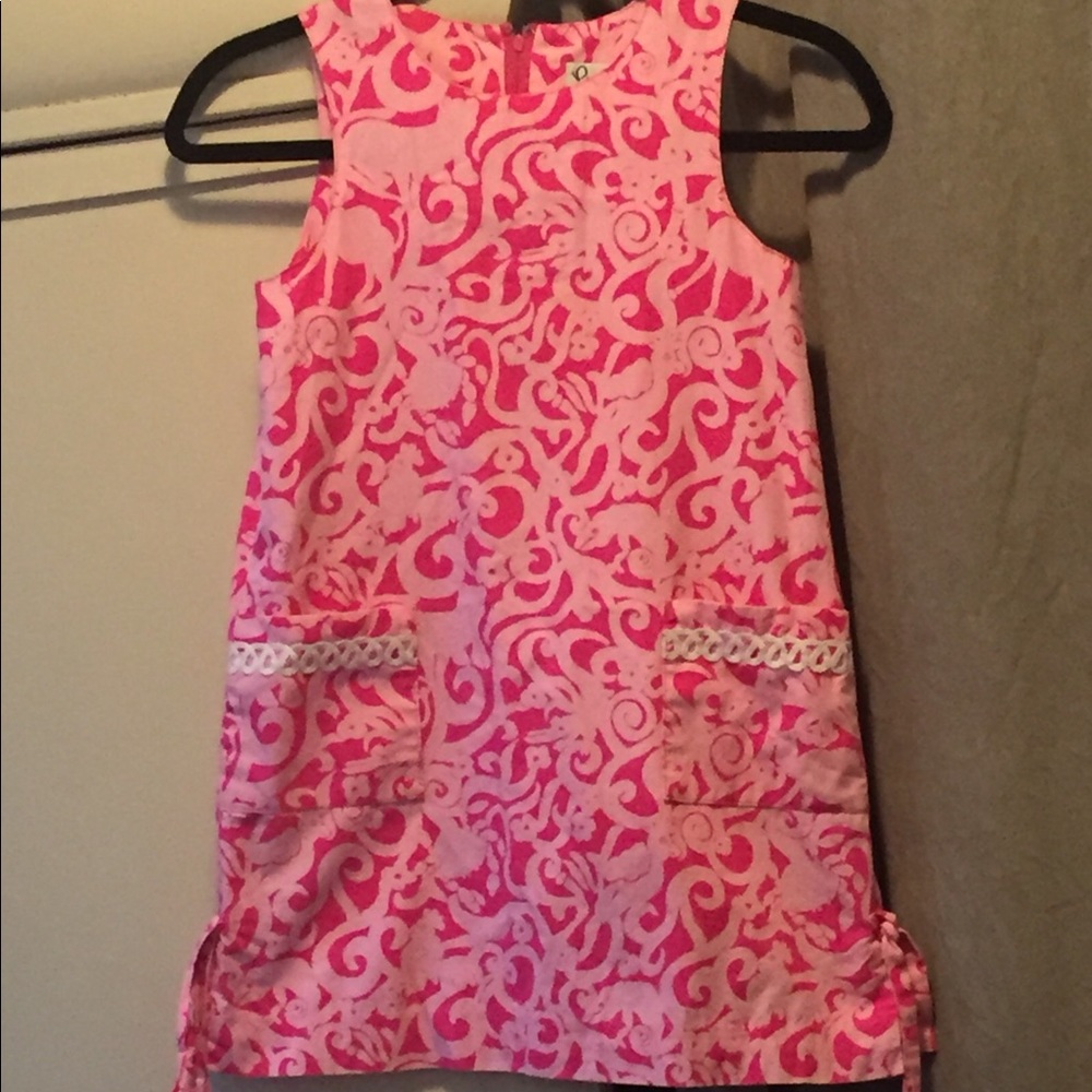 Lilly Pulitzer Girls Pink Dress Size 7